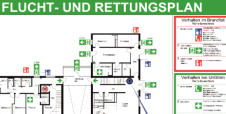 Fluchtwegplan Rettungswegplan Freiburg